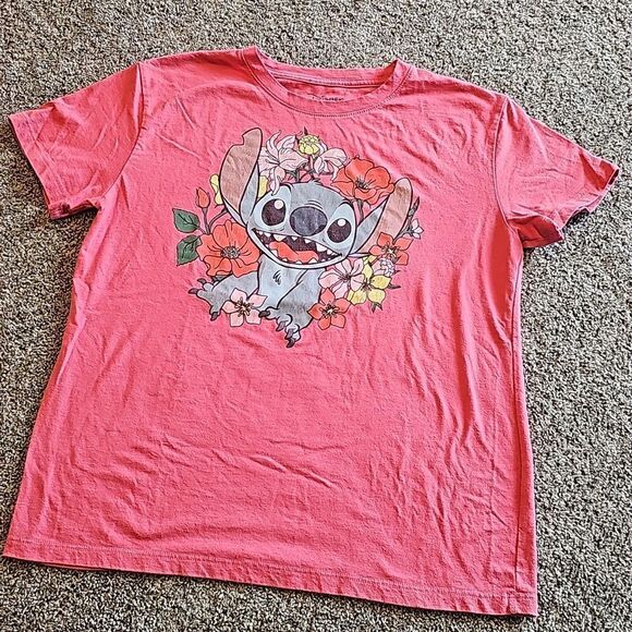 Pre-loved STITCH Graphic Tee Sz Large - Picture 1 of 4